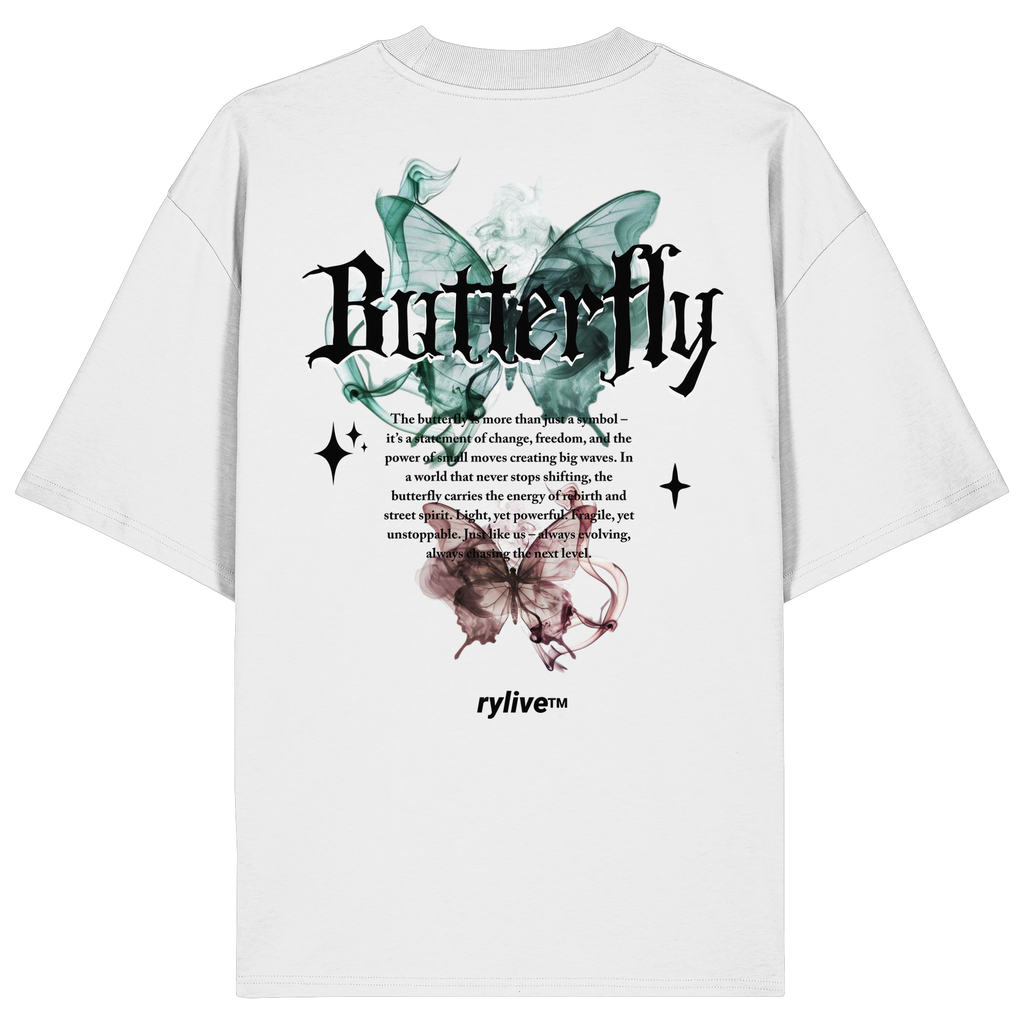 rylive Unisex Oversized T-Shirt // Butterfly