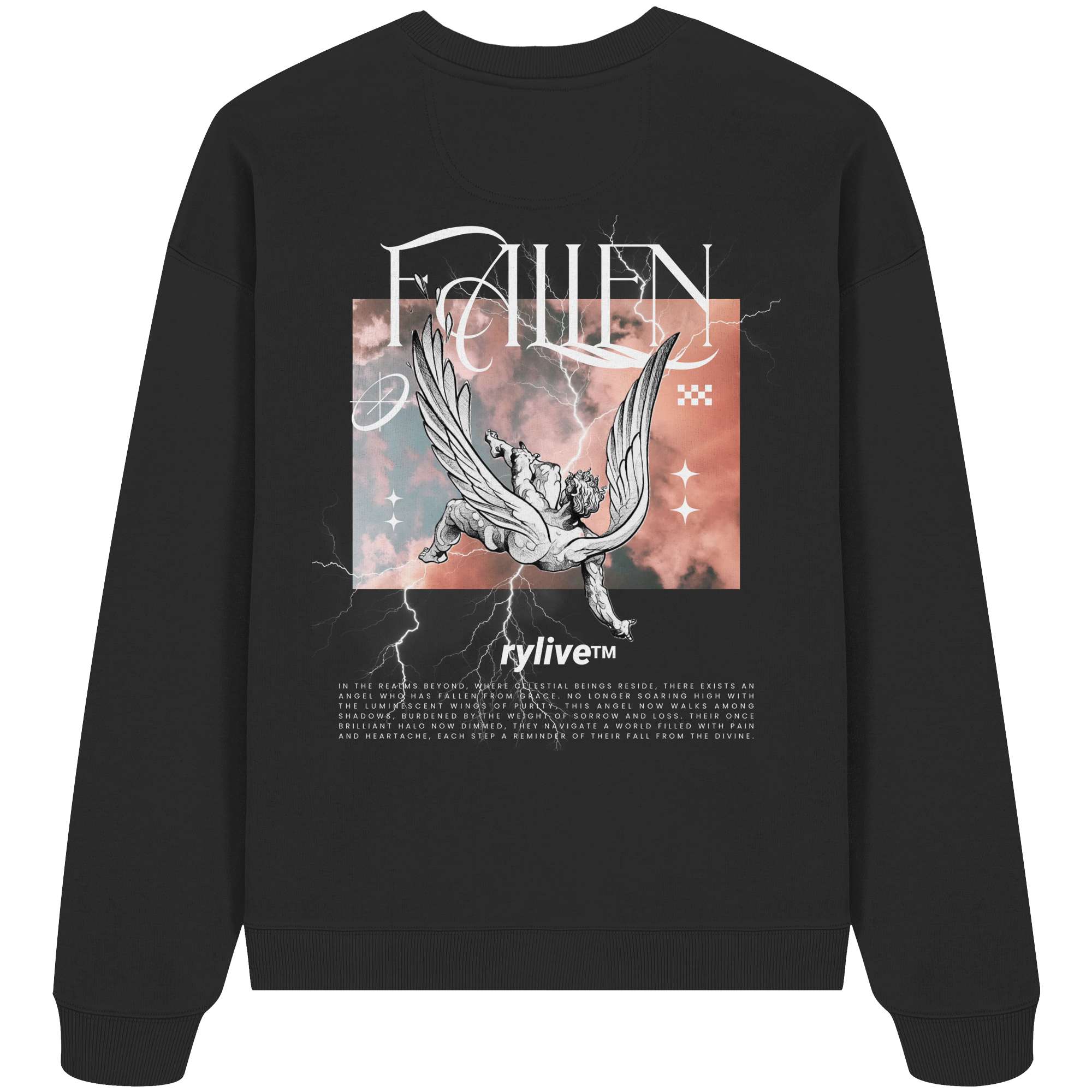 rylive Unisex Oversized Sweatshirt // Fallen Angel