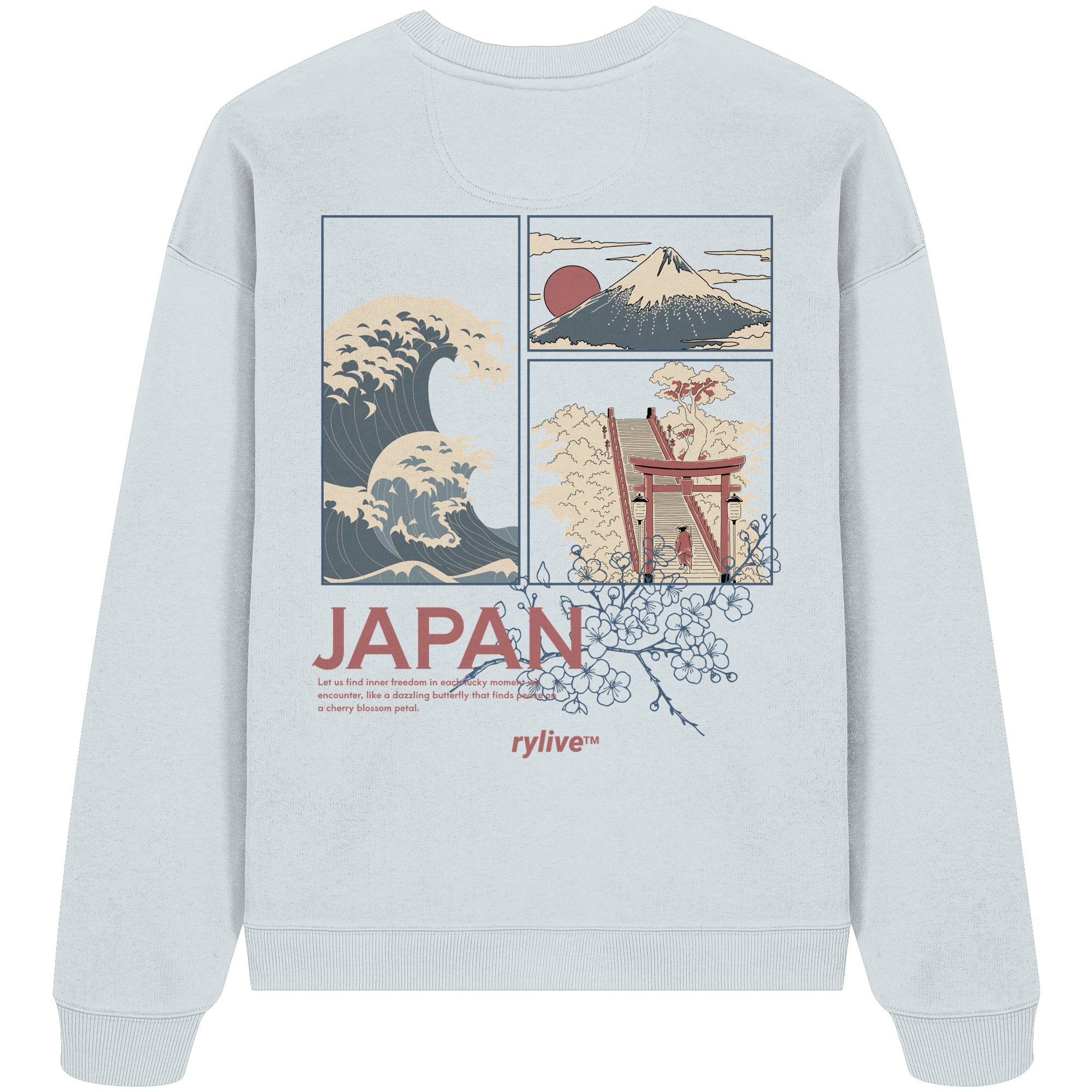 rylive Unisex Oversized Sweatshirt // Japan