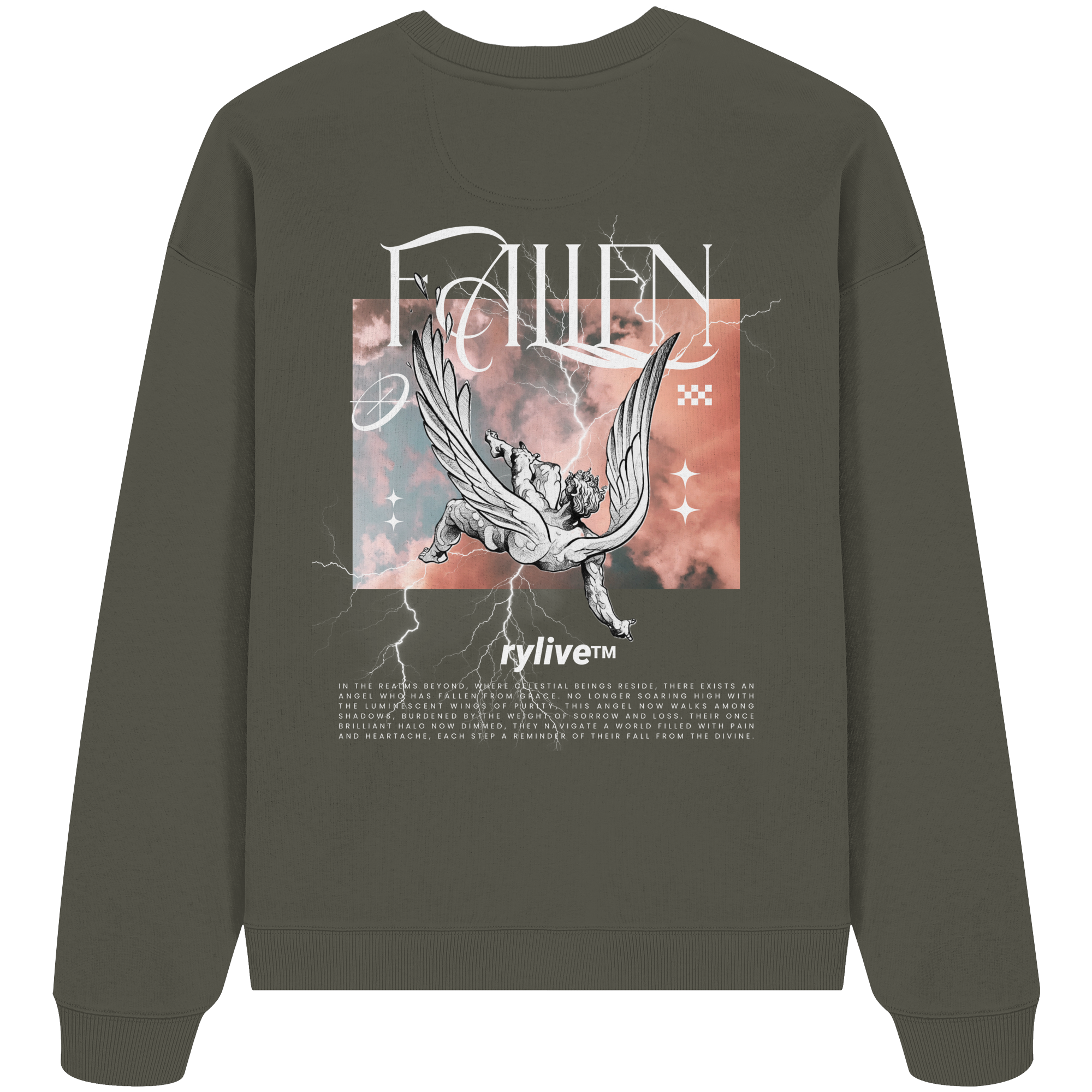 rylive Unisex Oversized Sweatshirt // Fallen Angel