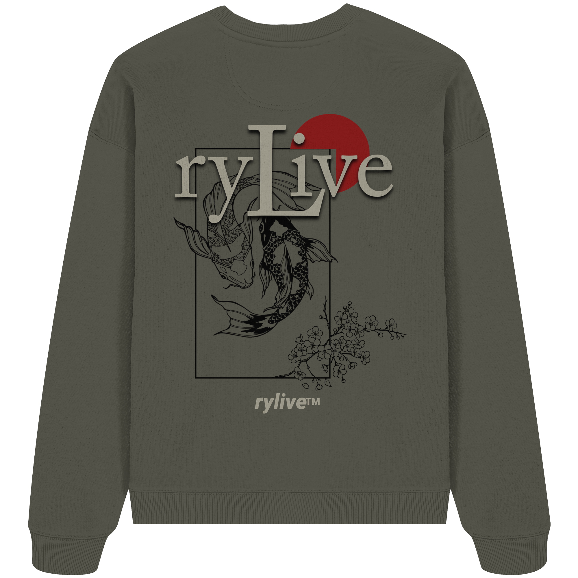 rylive Unisex Oversized Sweatshirt // Koi