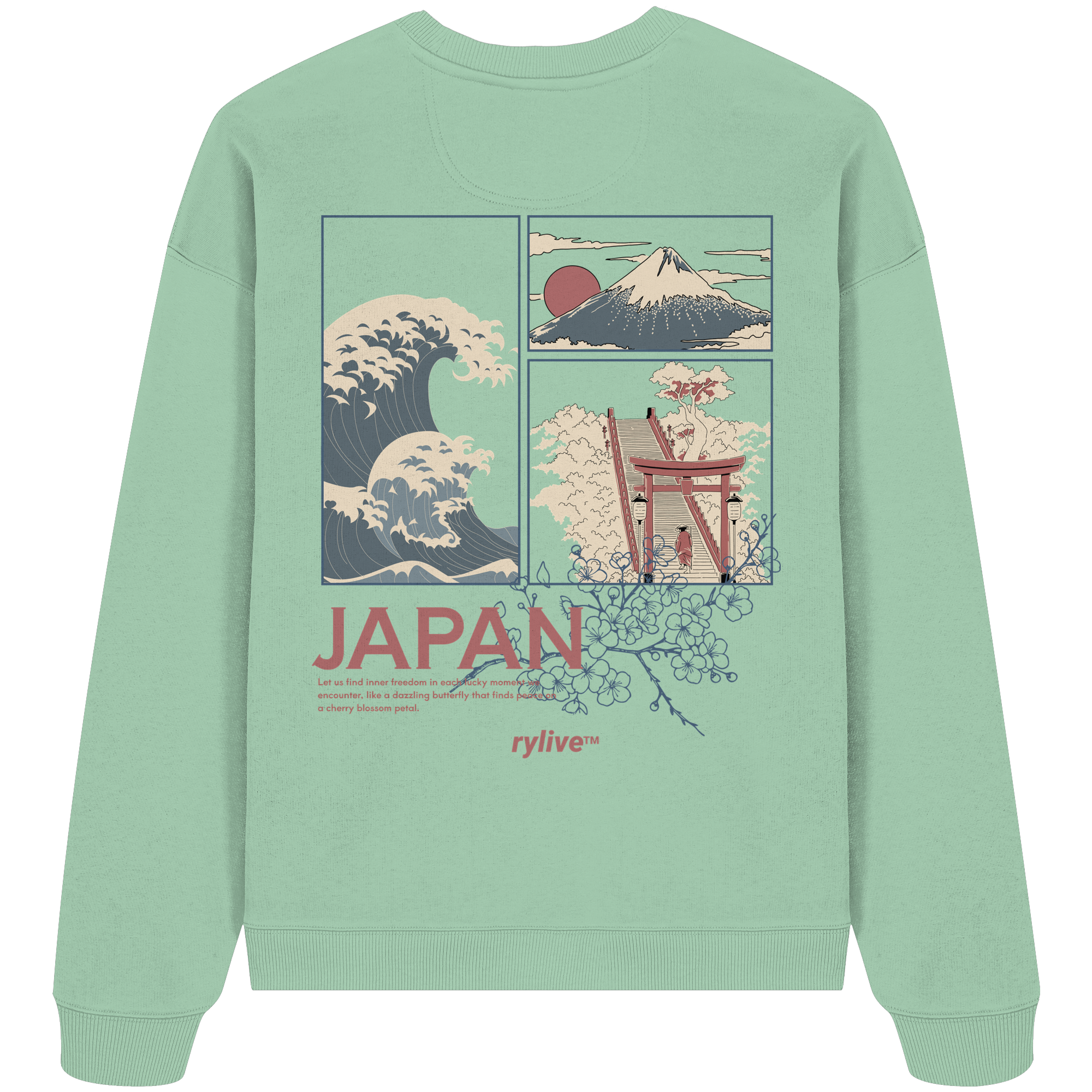 rylive Unisex Oversized Sweatshirt // Japan