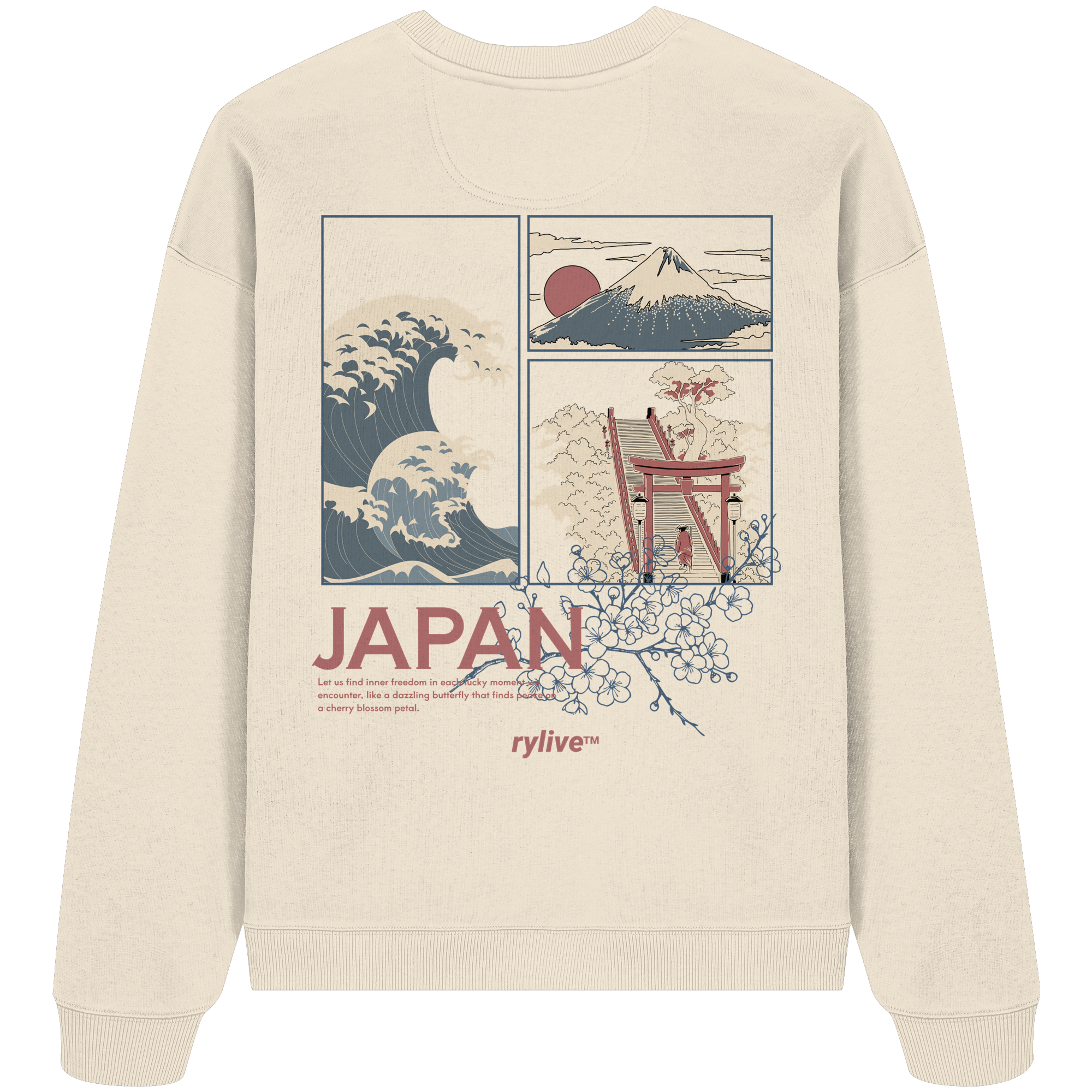 rylive Unisex Oversized Sweatshirt // Japan