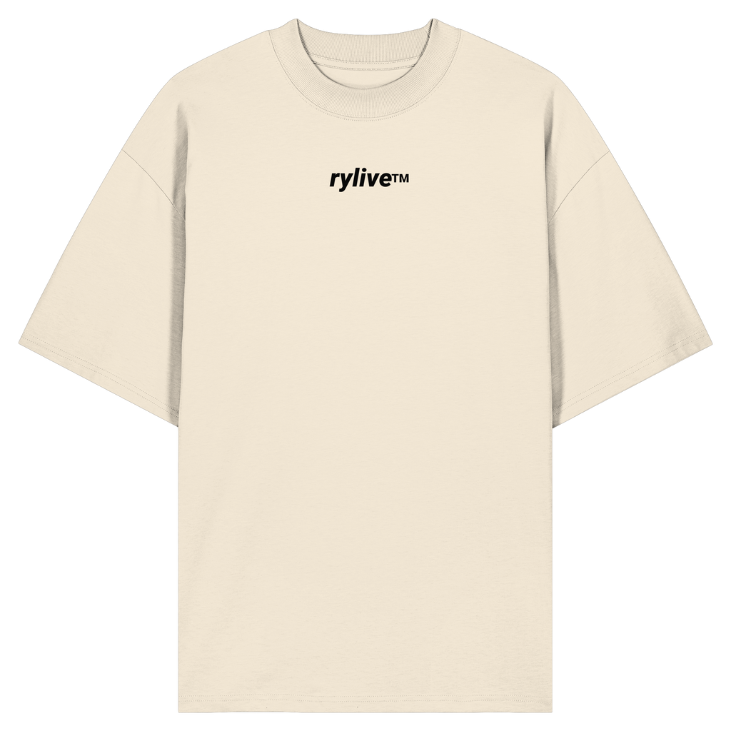 rylive Unisex Oversized T-Shirt // OFF Label Use - Beige Edition